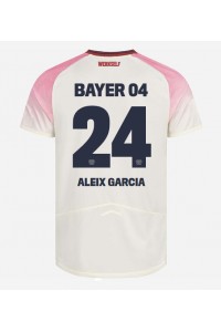 Bayer Leverkusen Aleix Garcia #24 Jalkapallovaatteet Vieraspaita 2025-26 Lyhythihainen